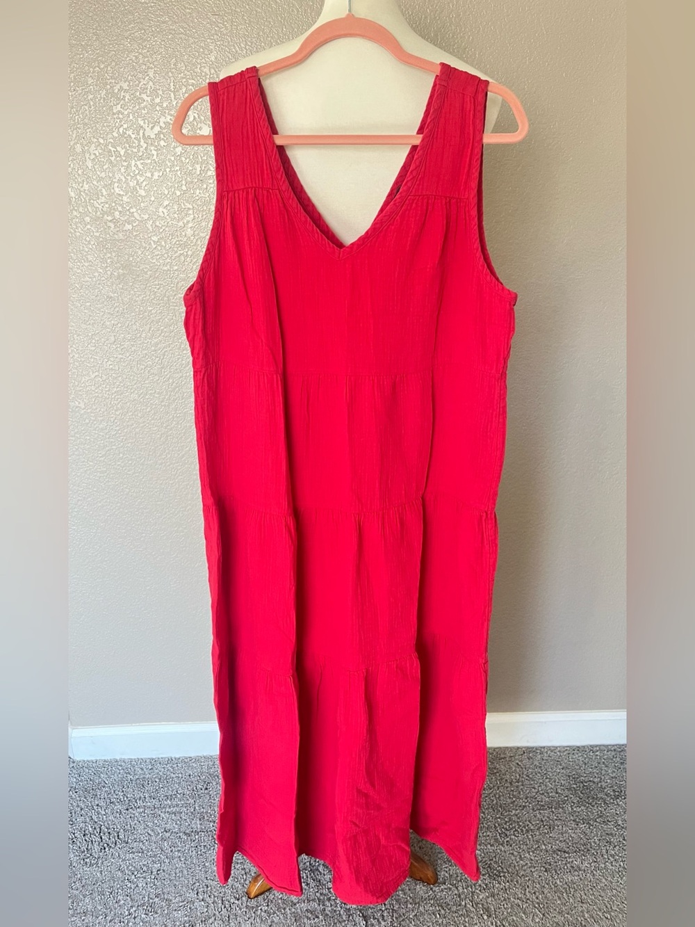 Quince 100% Cotton Midi dress Large